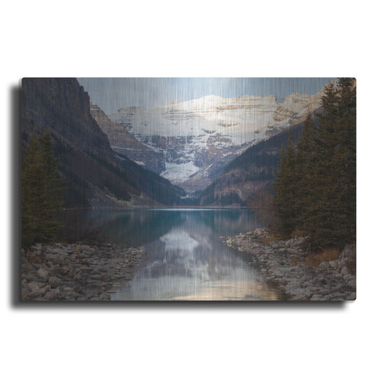 Luxe Metal Art 'Lake Louise 3' by Joe Reimer Photography, Metal Wall Art