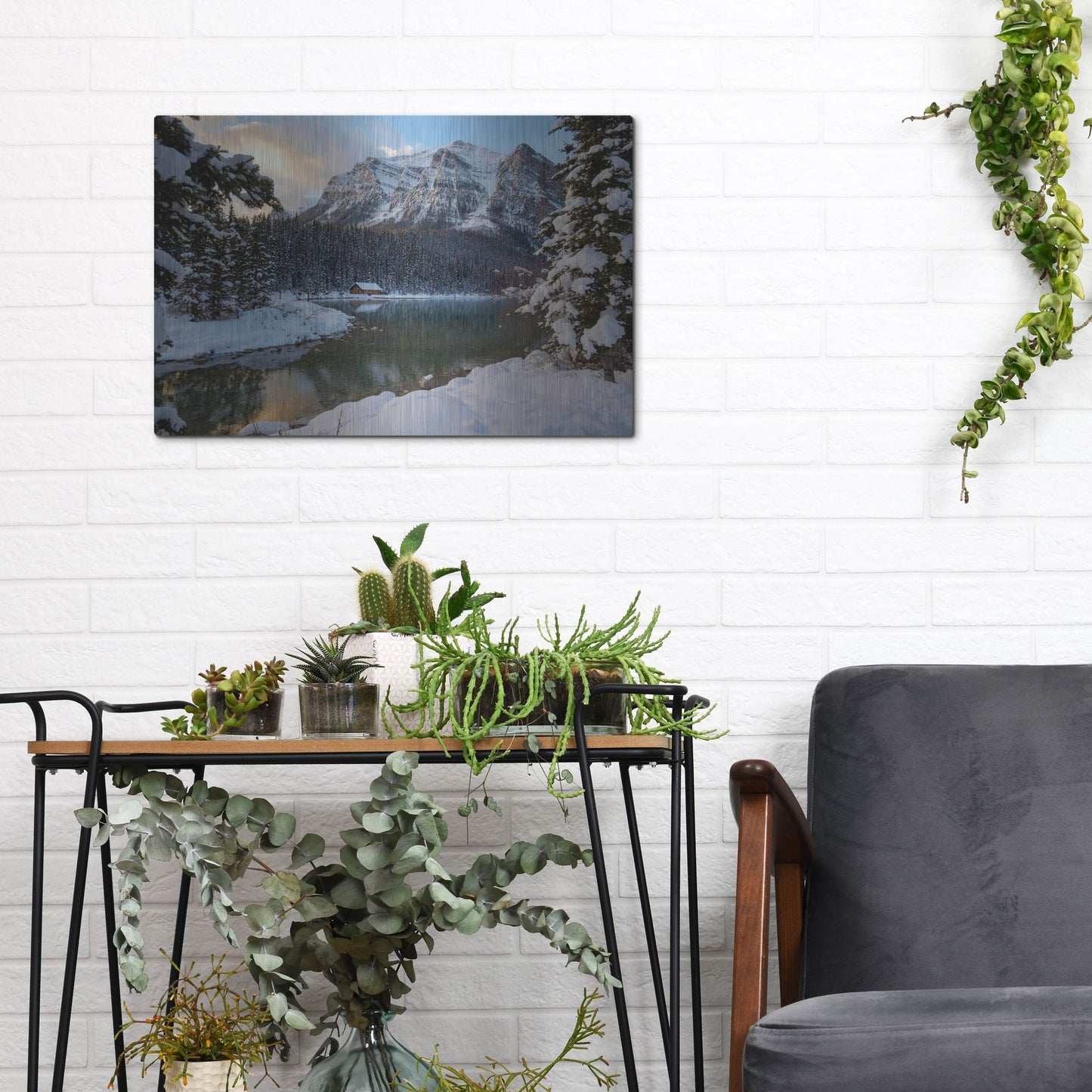 Luxe Metal Art 'Lake Louise 4' by Joe Reimer Photography, Metal Wall Art,16x12
