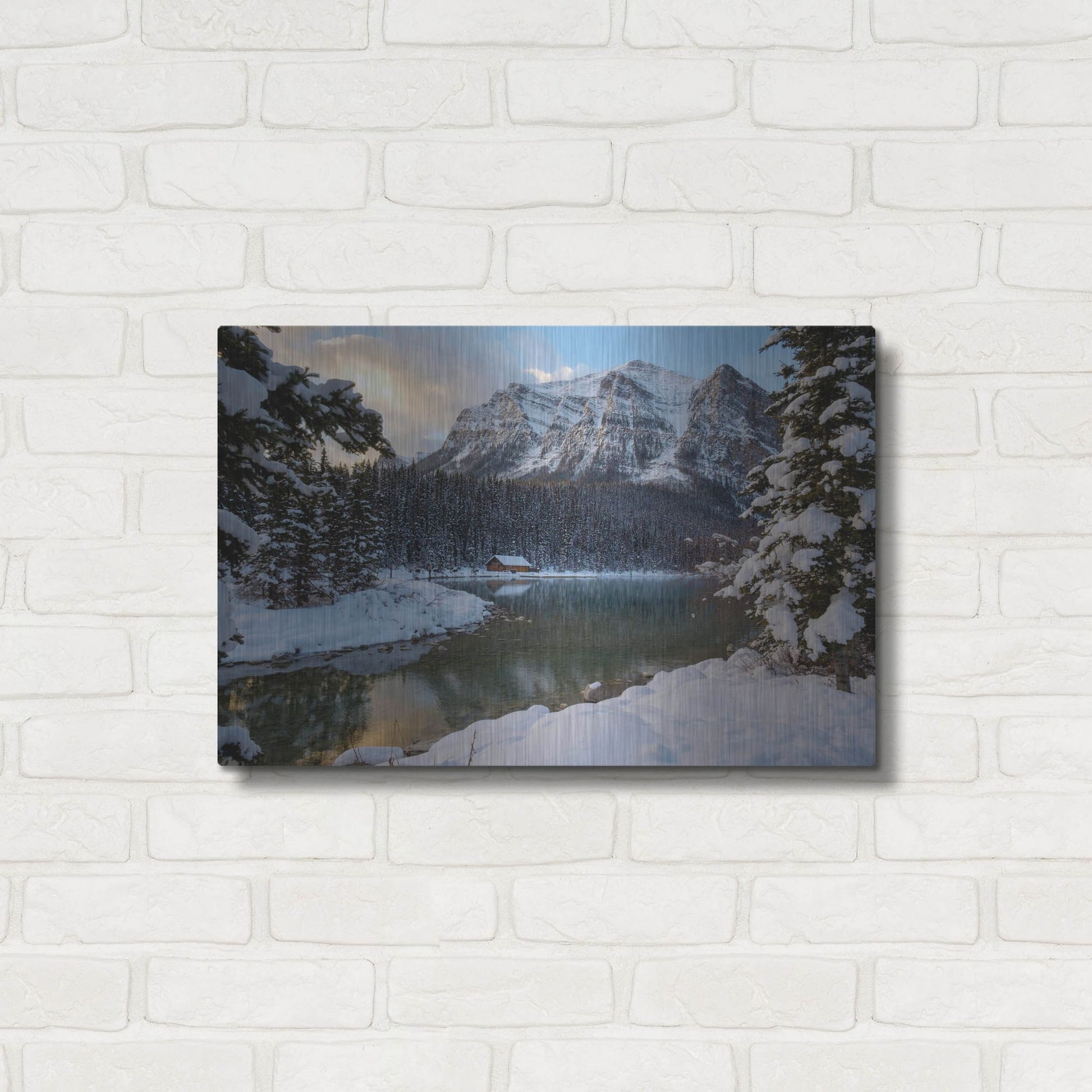 Luxe Metal Art 'Lake Louise 4' by Joe Reimer Photography, Metal Wall Art,24x16
