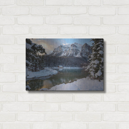 Luxe Metal Art 'Lake Louise 4' by Joe Reimer Photography, Metal Wall Art,24x16