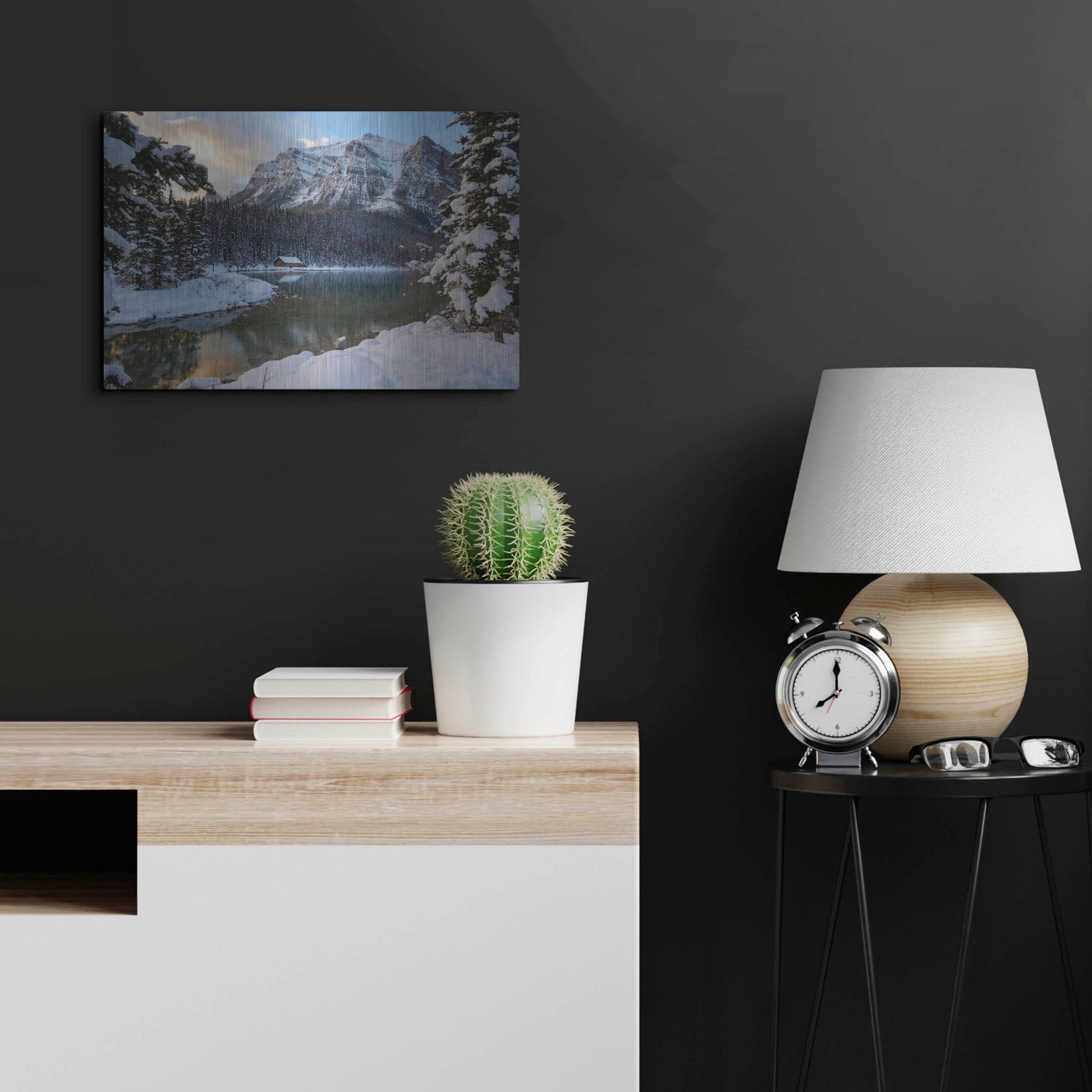 Luxe Metal Art 'Lake Louise 4' by Joe Reimer Photography, Metal Wall Art,24x16