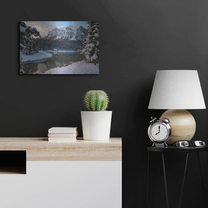 Luxe Metal Art 'Lake Louise 4' by Joe Reimer Photography, Metal Wall Art,24x16