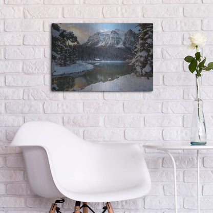 Luxe Metal Art 'Lake Louise 4' by Joe Reimer Photography, Metal Wall Art,24x16