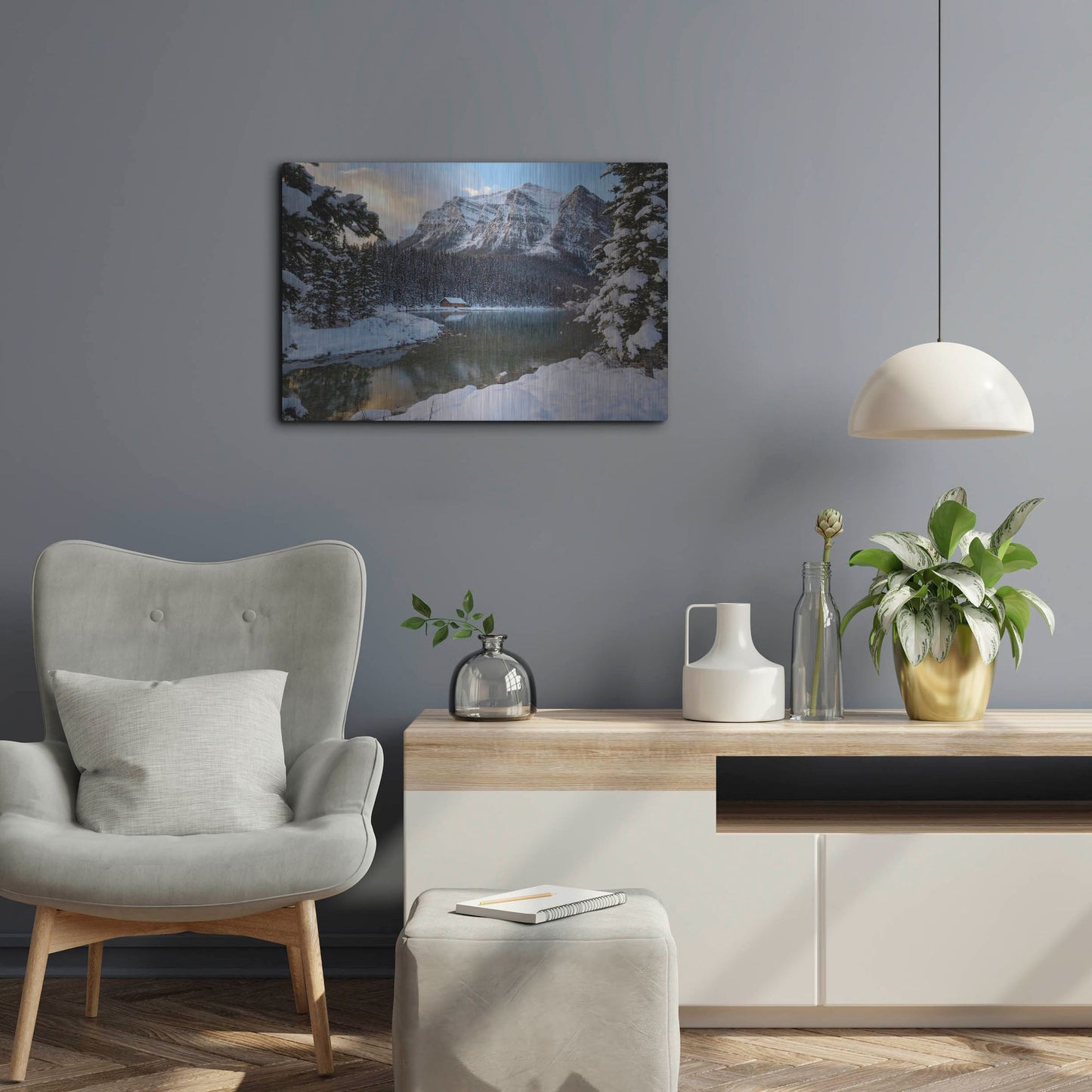 Luxe Metal Art 'Lake Louise 4' by Joe Reimer Photography, Metal Wall Art,24x16