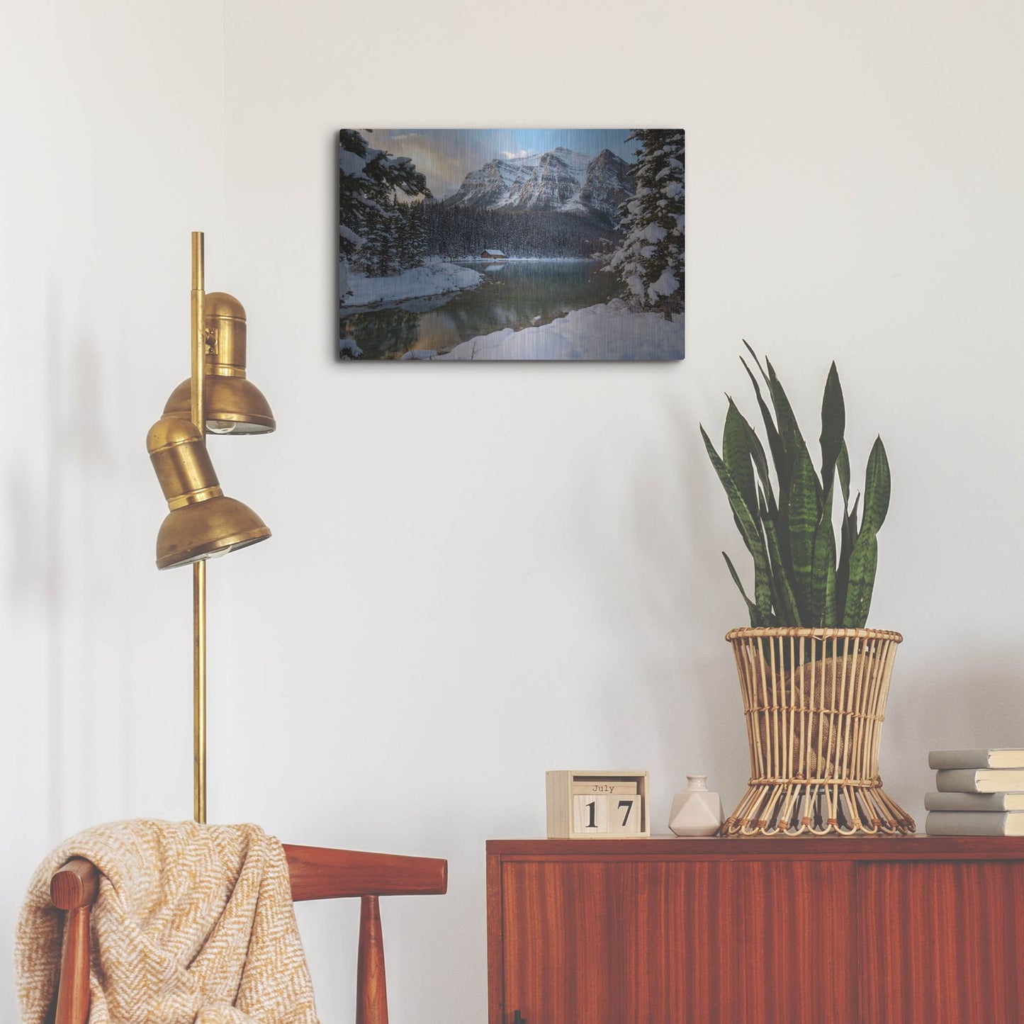 Luxe Metal Art 'Lake Louise 4' by Joe Reimer Photography, Metal Wall Art,24x16
