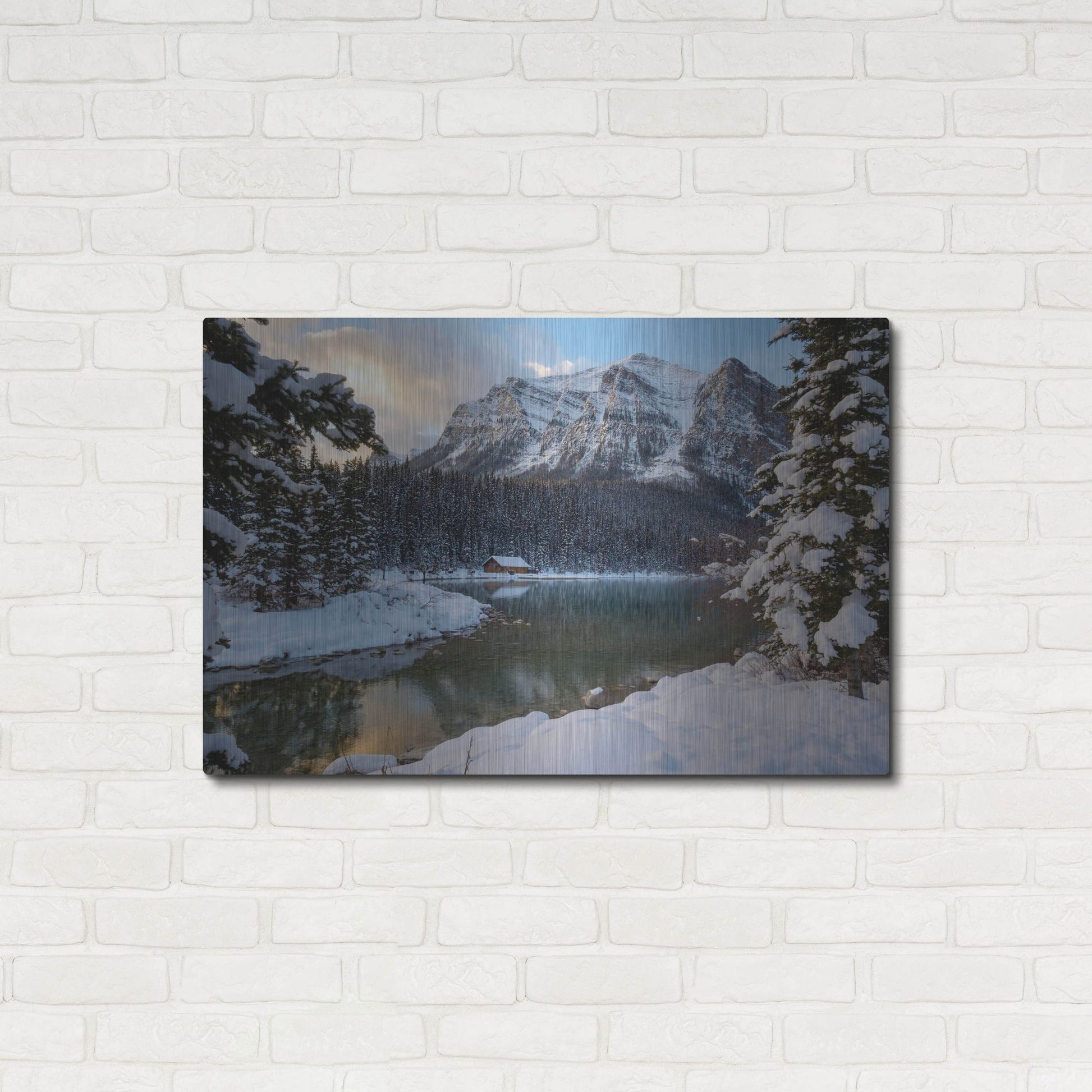 Luxe Metal Art 'Lake Louise 4' by Joe Reimer Photography, Metal Wall Art,36x24