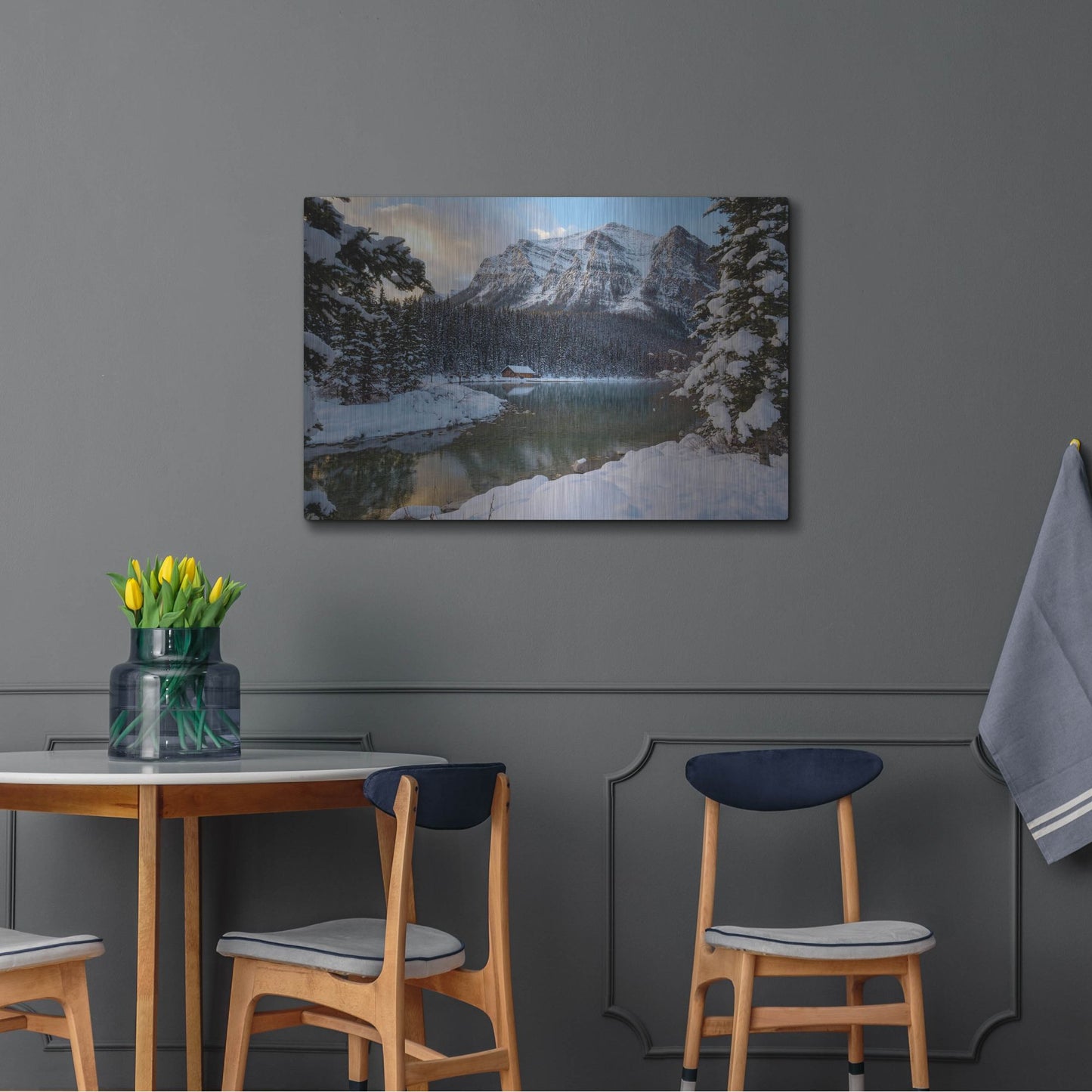 Luxe Metal Art 'Lake Louise 4' by Joe Reimer Photography, Metal Wall Art,36x24