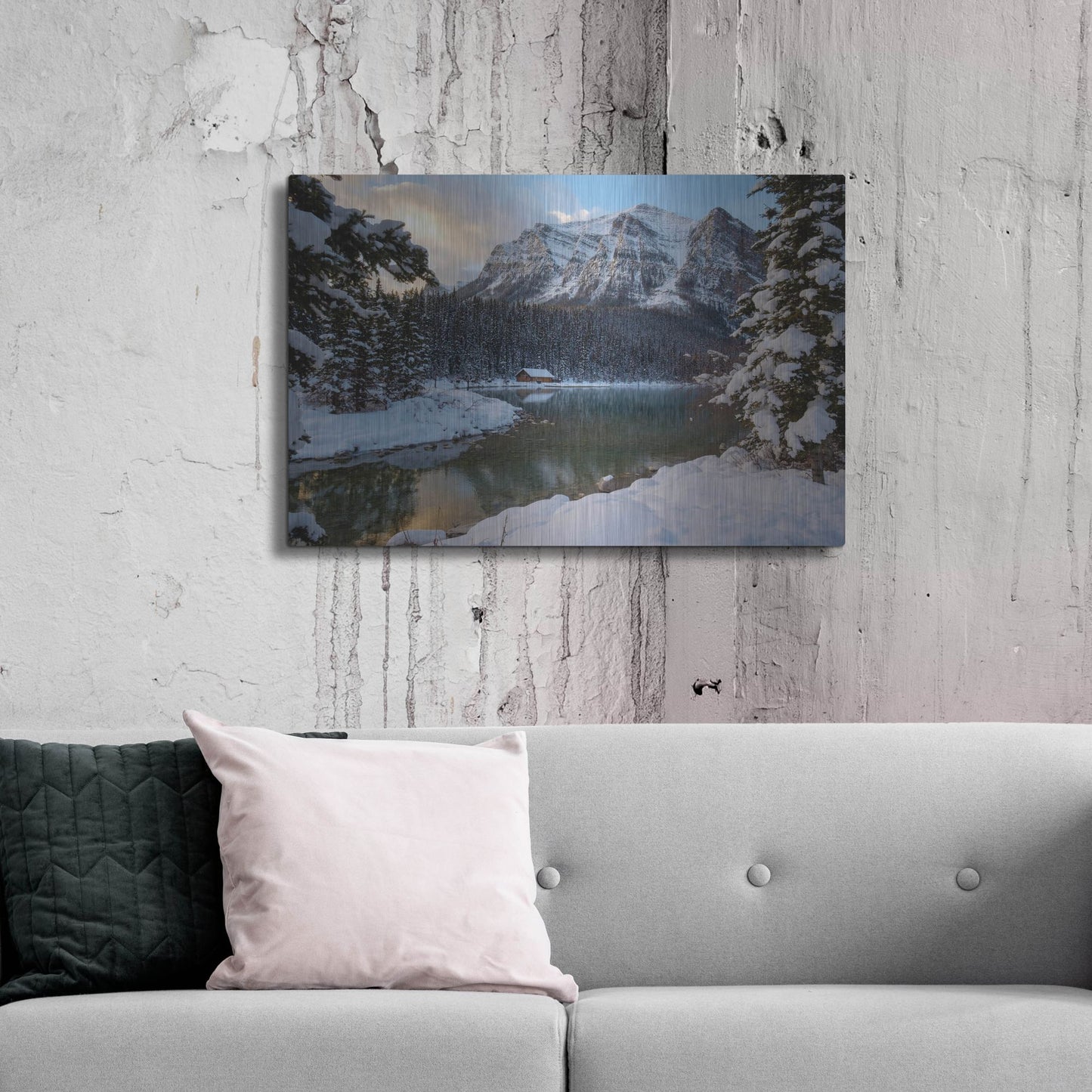 Luxe Metal Art 'Lake Louise 4' by Joe Reimer Photography, Metal Wall Art,36x24