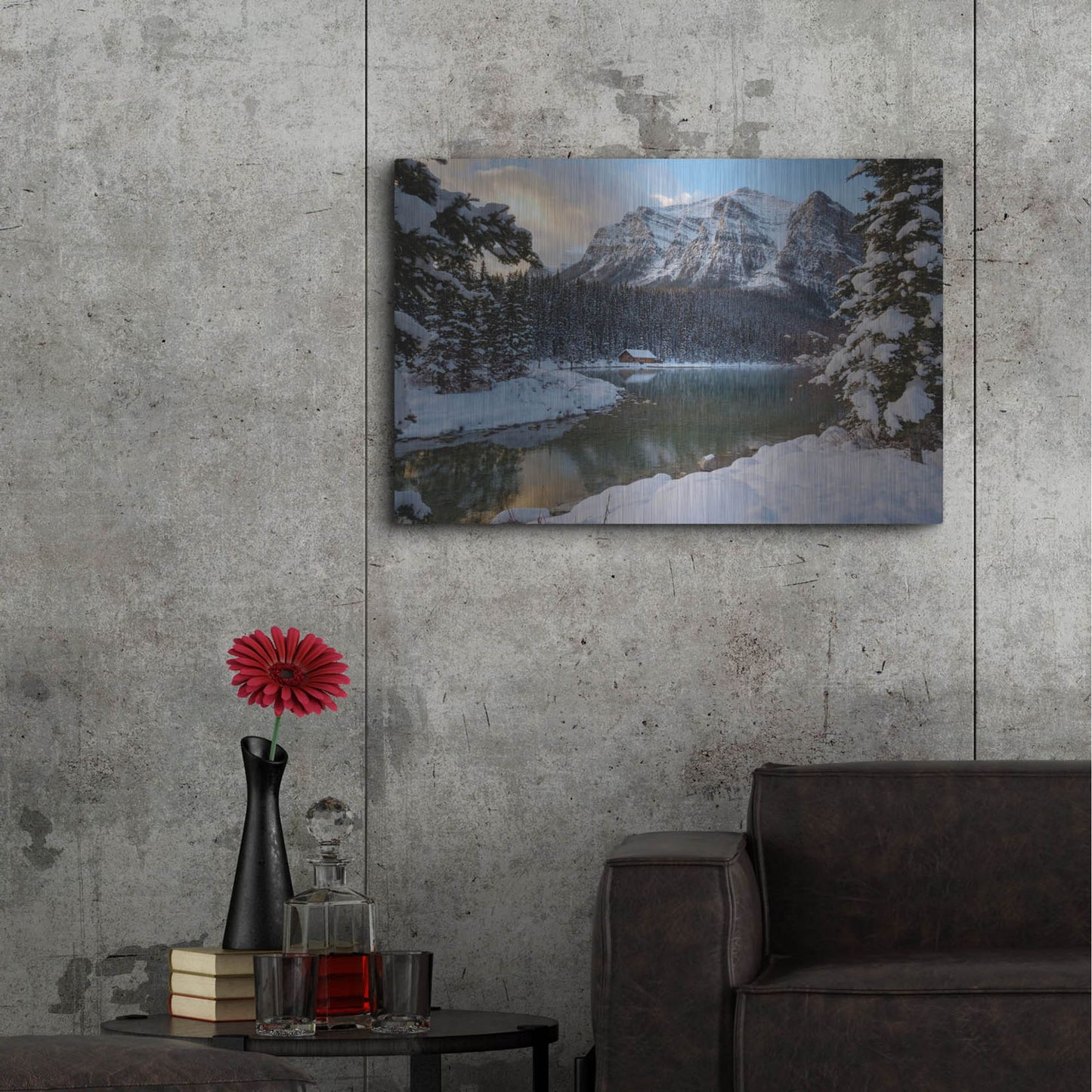 Luxe Metal Art 'Lake Louise 4' by Joe Reimer Photography, Metal Wall Art,36x24
