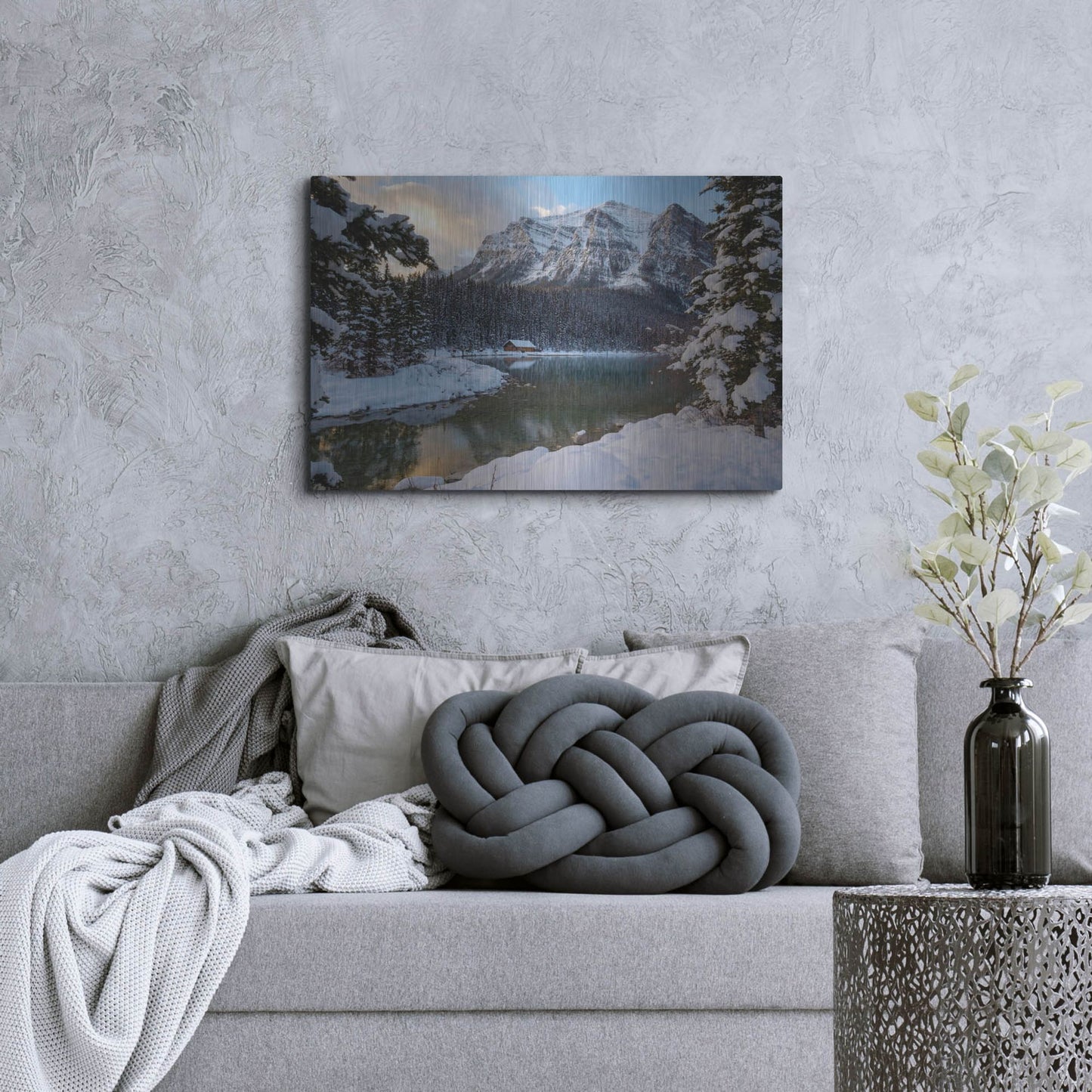 Luxe Metal Art 'Lake Louise 4' by Joe Reimer Photography, Metal Wall Art,36x24
