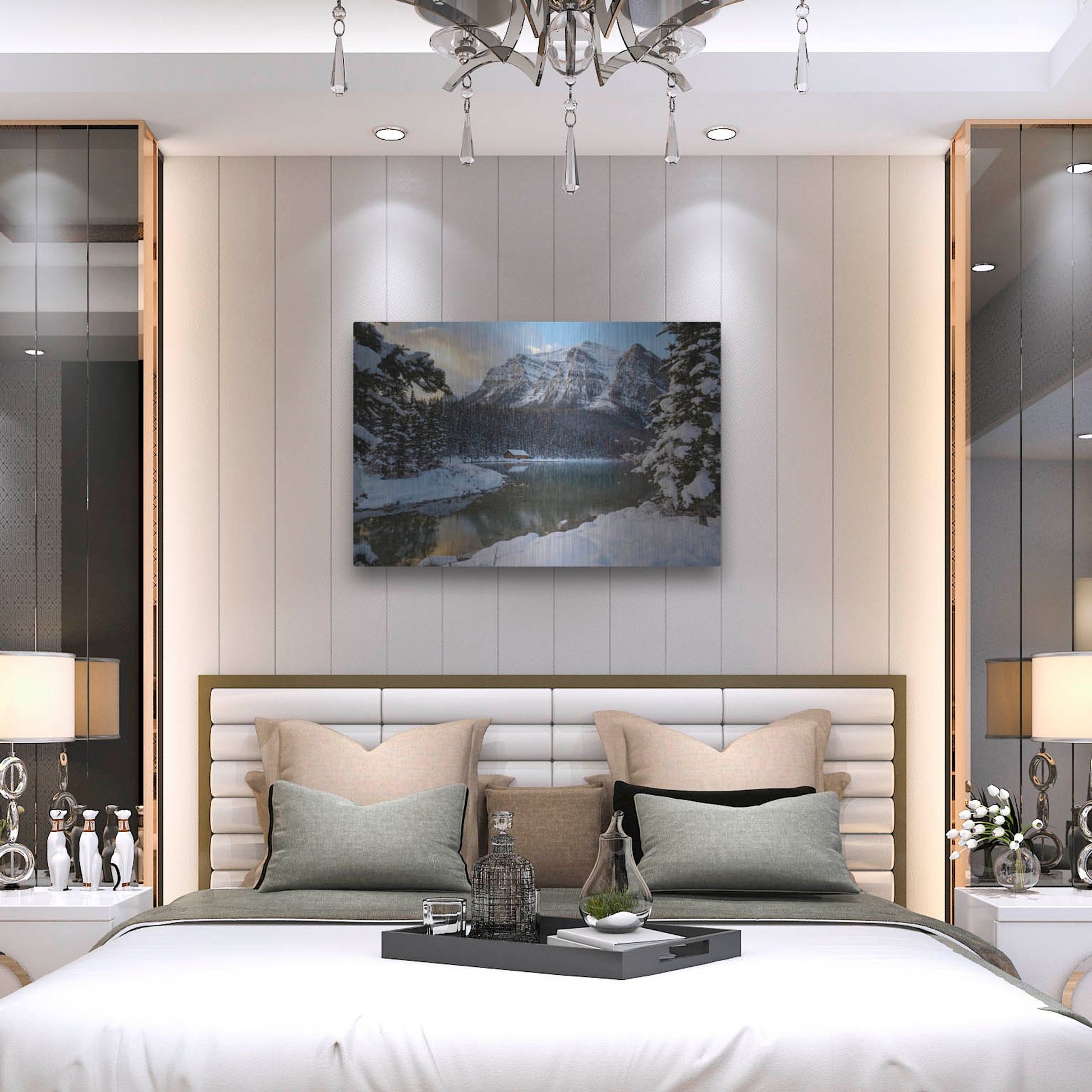Luxe Metal Art 'Lake Louise 4' by Joe Reimer Photography, Metal Wall Art,36x24
