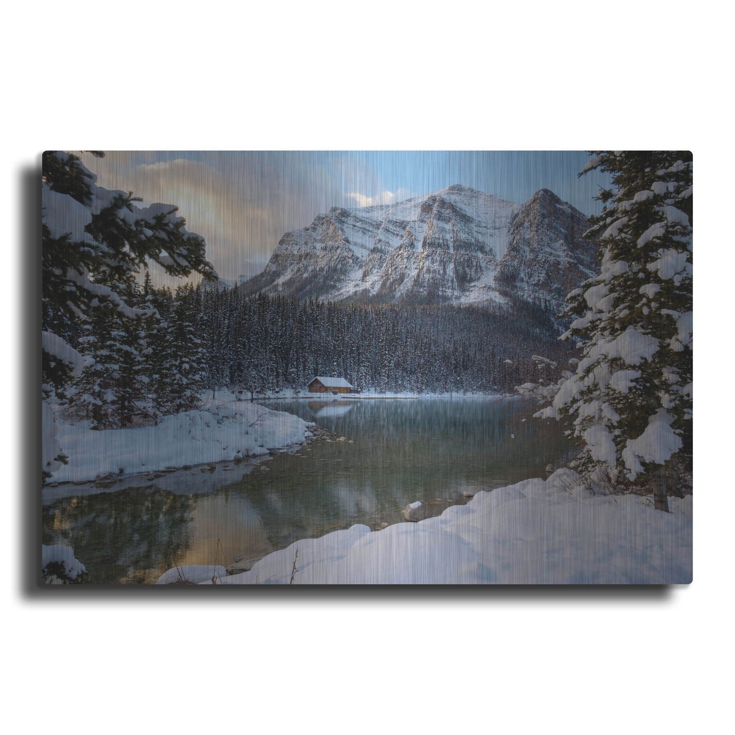 Luxe Metal Art 'Lake Louise 4' by Joe Reimer Photography, Metal Wall Art