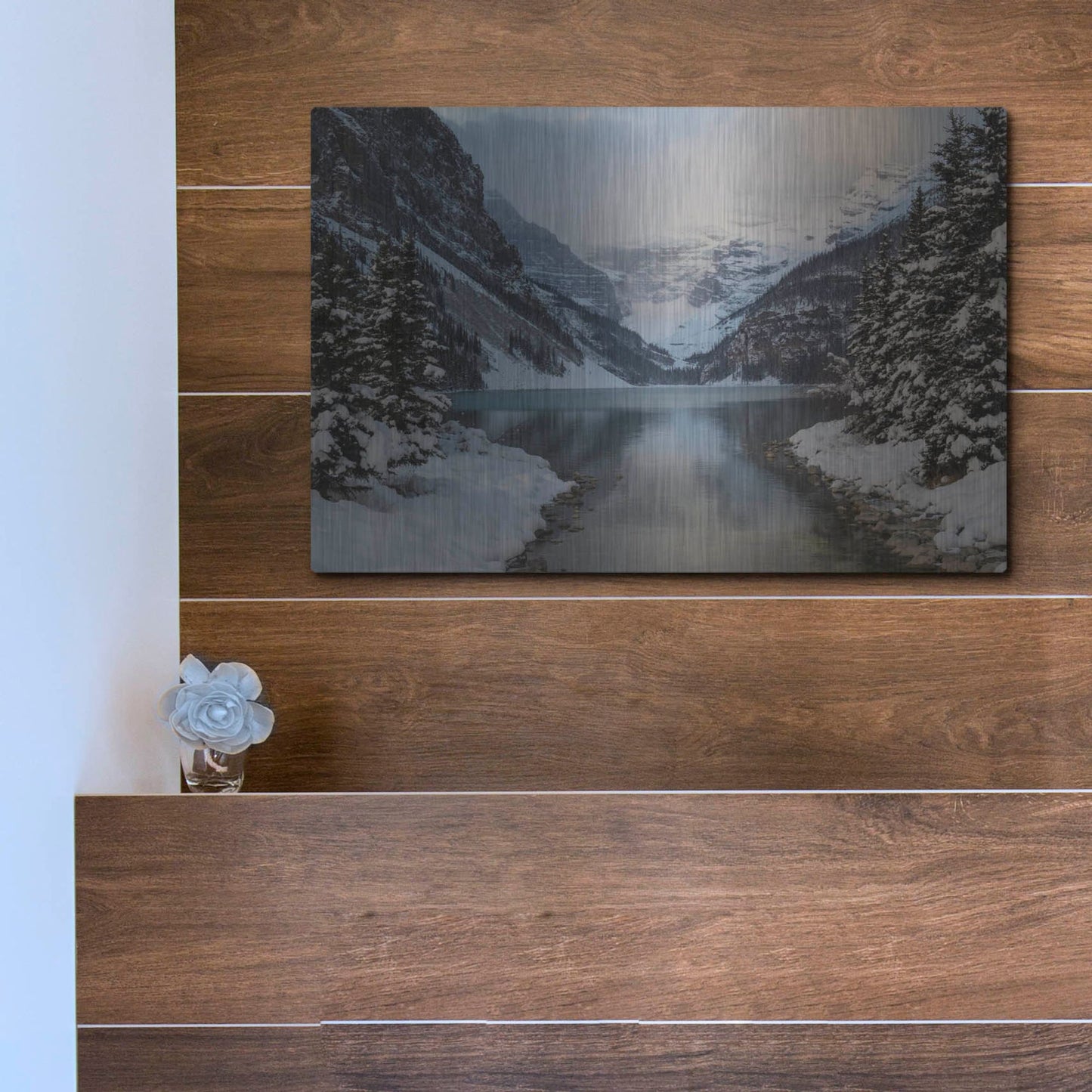 Luxe Metal Art 'Lake Louise 5' by Joe Reimer Photography, Metal Wall Art,16x12