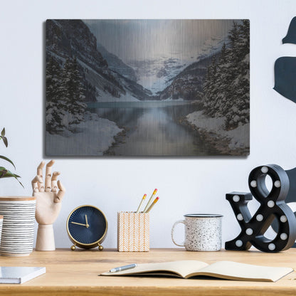 Luxe Metal Art 'Lake Louise 5' by Joe Reimer Photography, Metal Wall Art,16x12