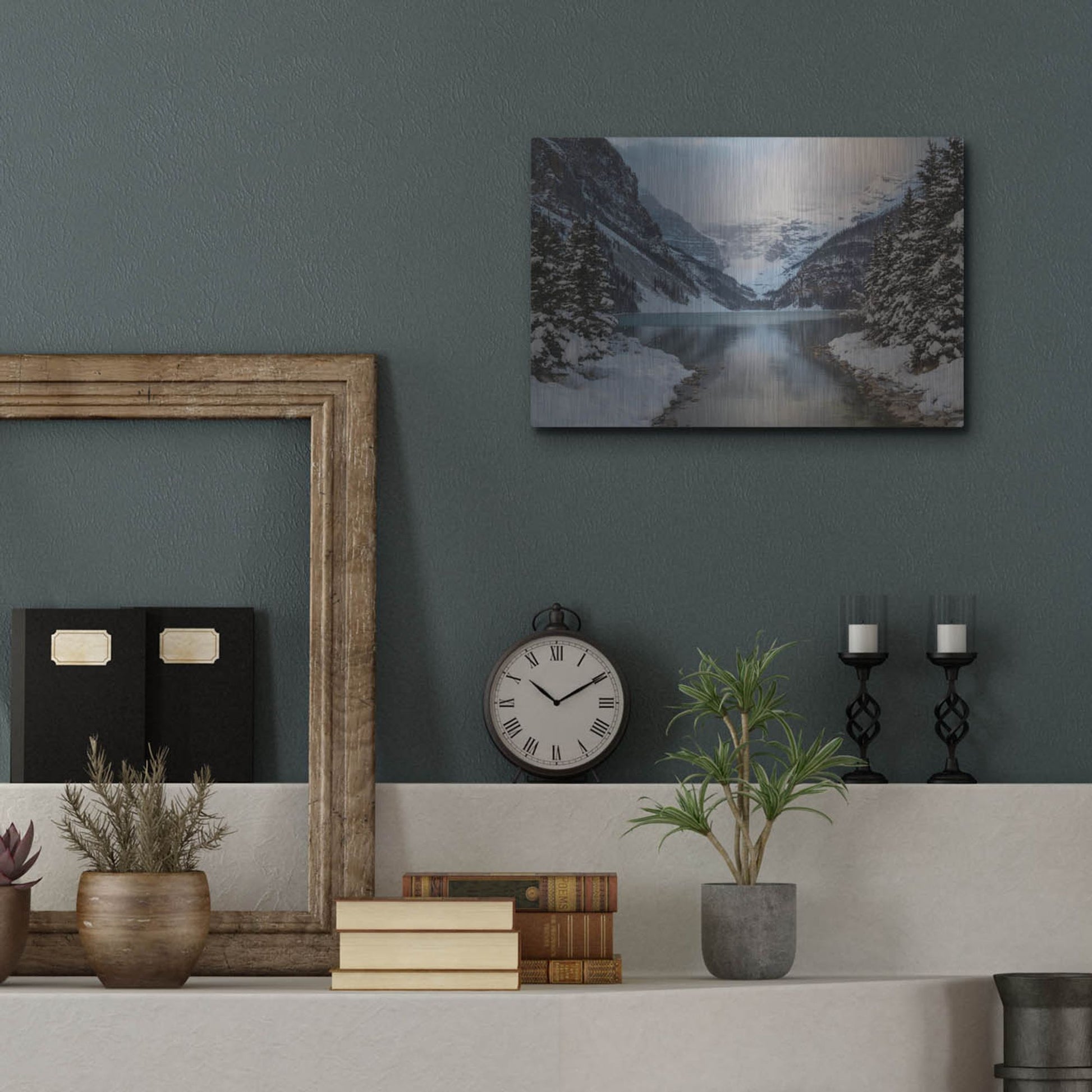 Luxe Metal Art 'Lake Louise 5' by Joe Reimer Photography, Metal Wall Art,16x12