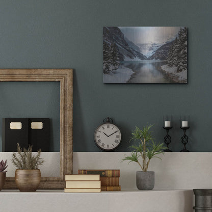 Luxe Metal Art 'Lake Louise 5' by Joe Reimer Photography, Metal Wall Art,16x12