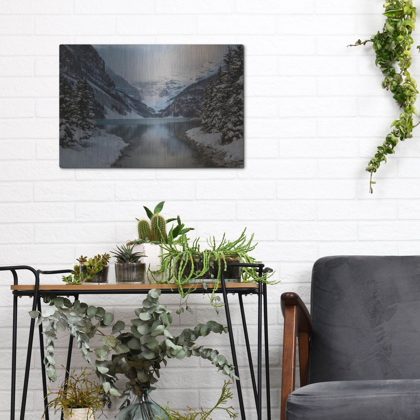 Luxe Metal Art 'Lake Louise 5' by Joe Reimer Photography, Metal Wall Art,16x12