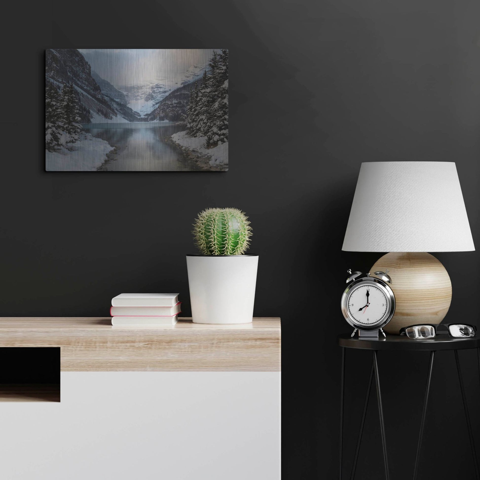 Luxe Metal Art 'Lake Louise 5' by Joe Reimer Photography, Metal Wall Art,24x16