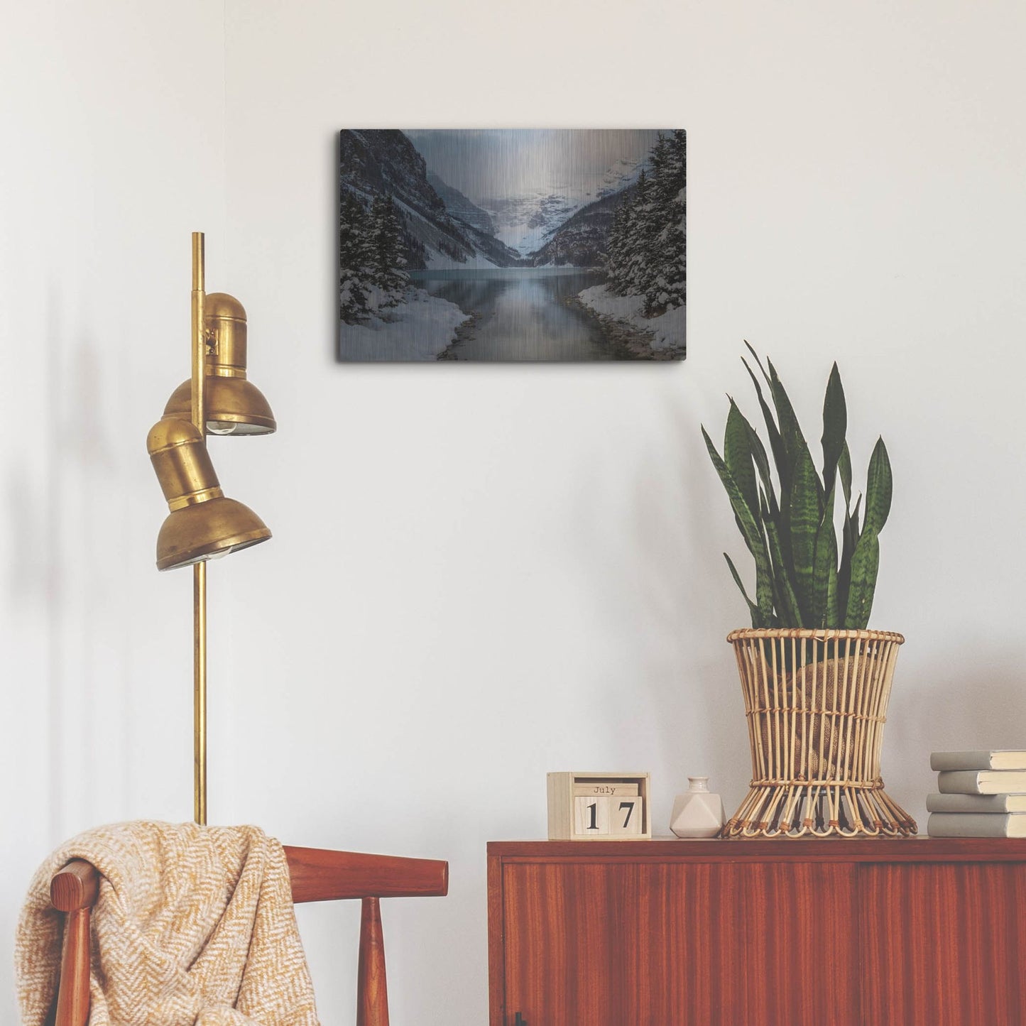 Luxe Metal Art 'Lake Louise 5' by Joe Reimer Photography, Metal Wall Art,24x16