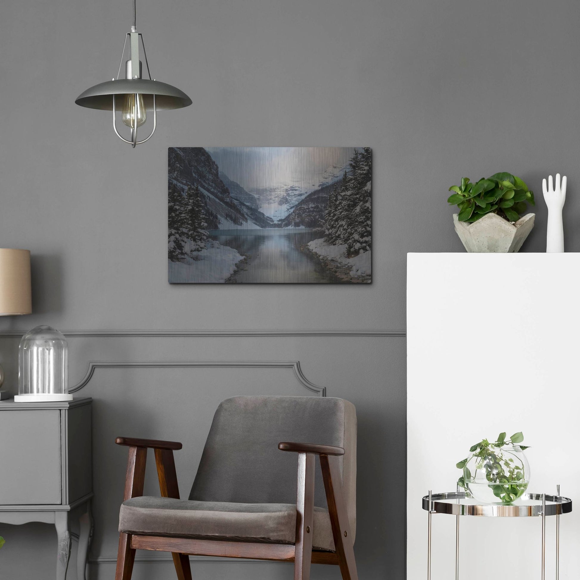 Luxe Metal Art 'Lake Louise 5' by Joe Reimer Photography, Metal Wall Art,24x16