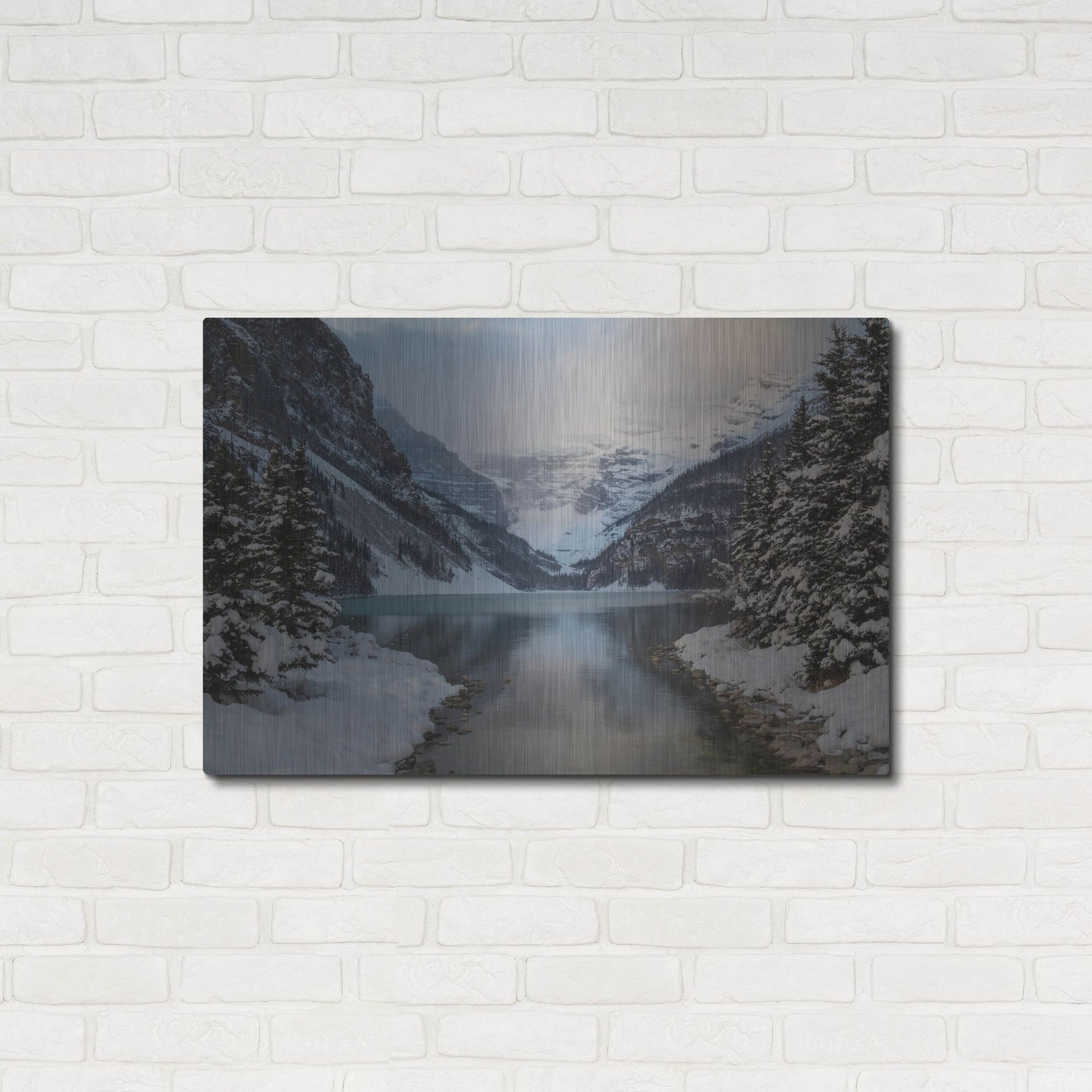 Luxe Metal Art 'Lake Louise 5' by Joe Reimer Photography, Metal Wall Art,36x24