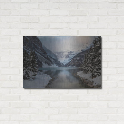 Luxe Metal Art 'Lake Louise 5' by Joe Reimer Photography, Metal Wall Art,36x24