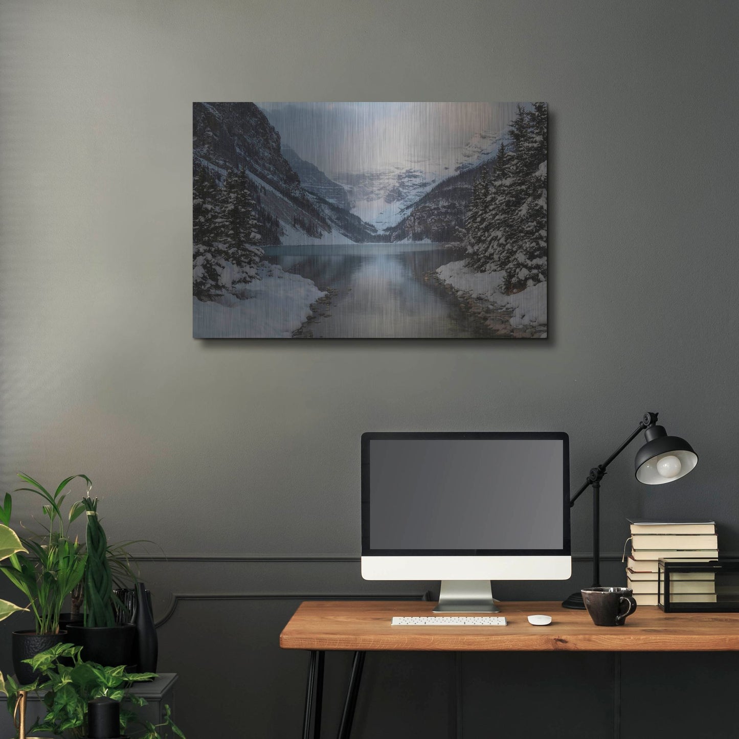 Luxe Metal Art 'Lake Louise 5' by Joe Reimer Photography, Metal Wall Art,36x24