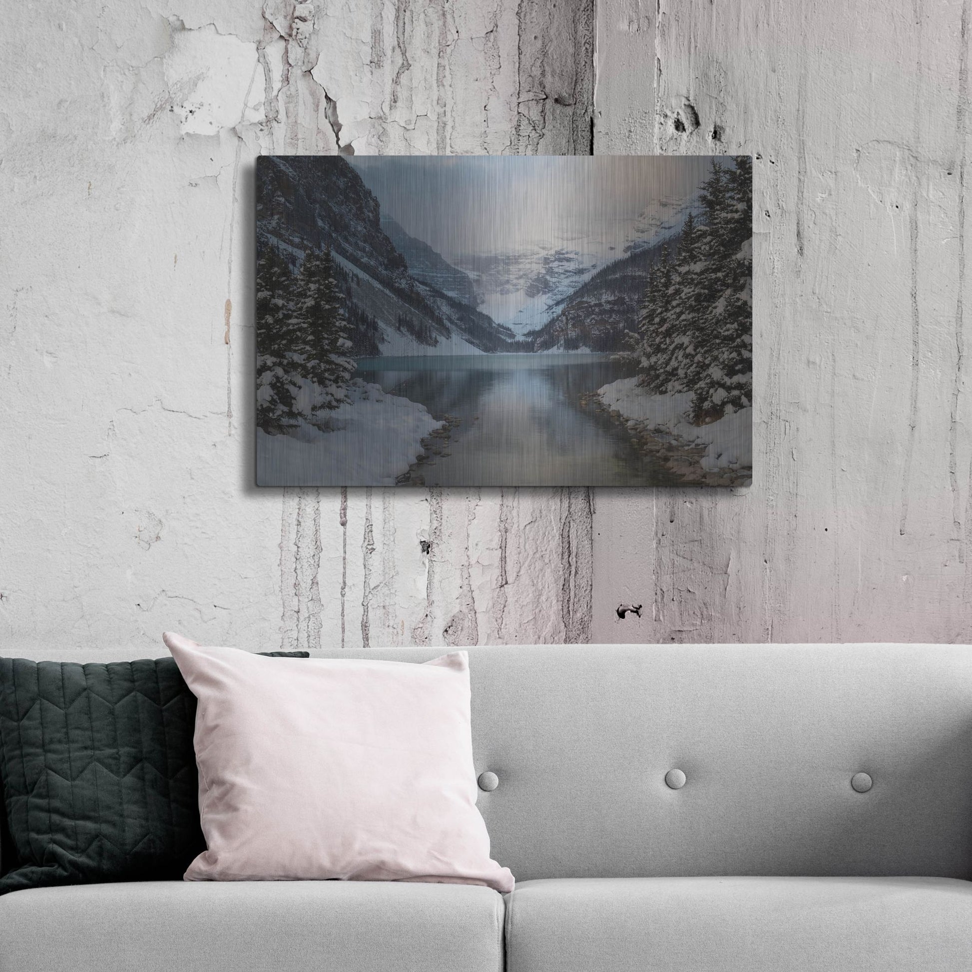 Luxe Metal Art 'Lake Louise 5' by Joe Reimer Photography, Metal Wall Art,36x24