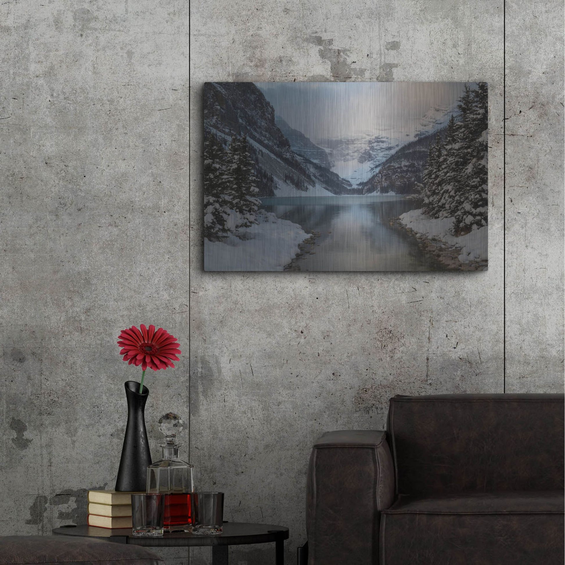 Luxe Metal Art 'Lake Louise 5' by Joe Reimer Photography, Metal Wall Art,36x24