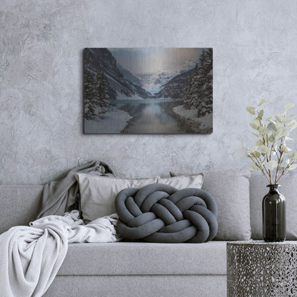 Luxe Metal Art 'Lake Louise 5' by Joe Reimer Photography, Metal Wall Art,36x24