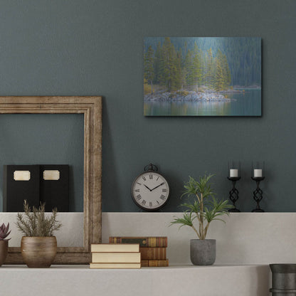Luxe Metal Art 'Lake Minnewanka 2' by Joe Reimer Photography, Metal Wall Art,16x12