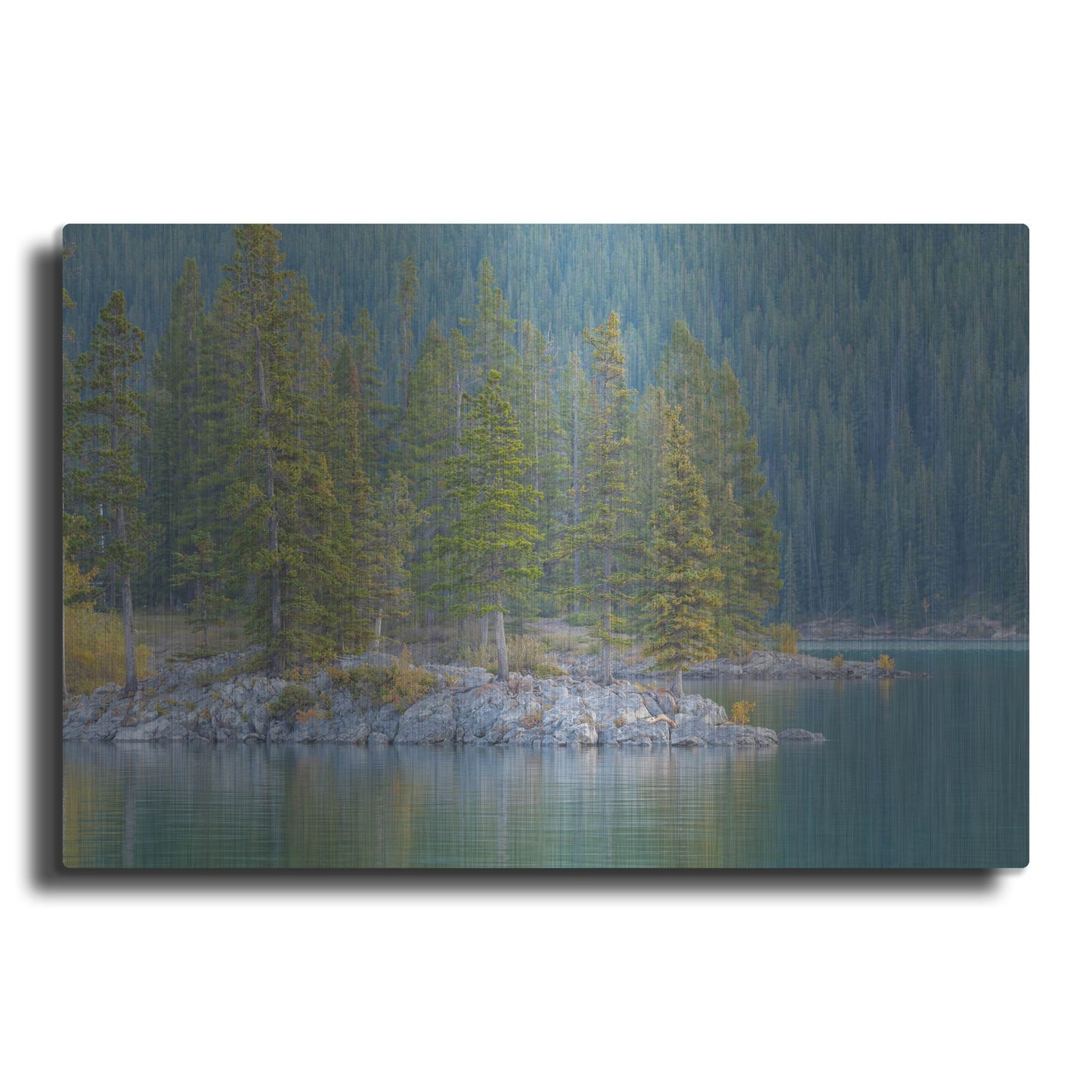 Luxe Metal Art 'Lake Minnewanka 2' by Joe Reimer Photography, Metal Wall Art