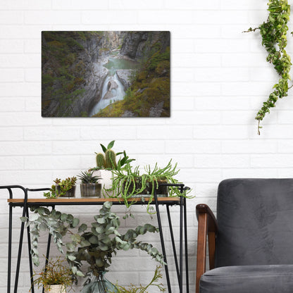 Luxe Metal Art 'Maligne Canyon 1' by Joe Reimer Photography, Metal Wall Art,16x12