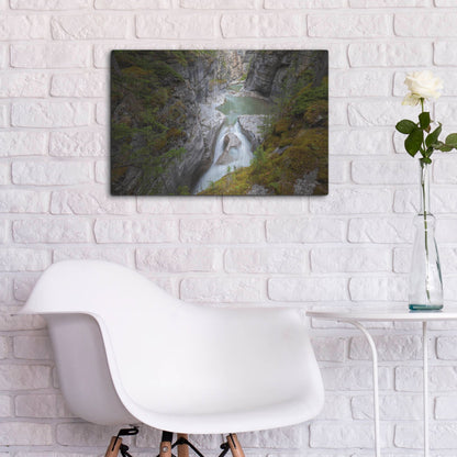 Luxe Metal Art 'Maligne Canyon 1' by Joe Reimer Photography, Metal Wall Art,24x16