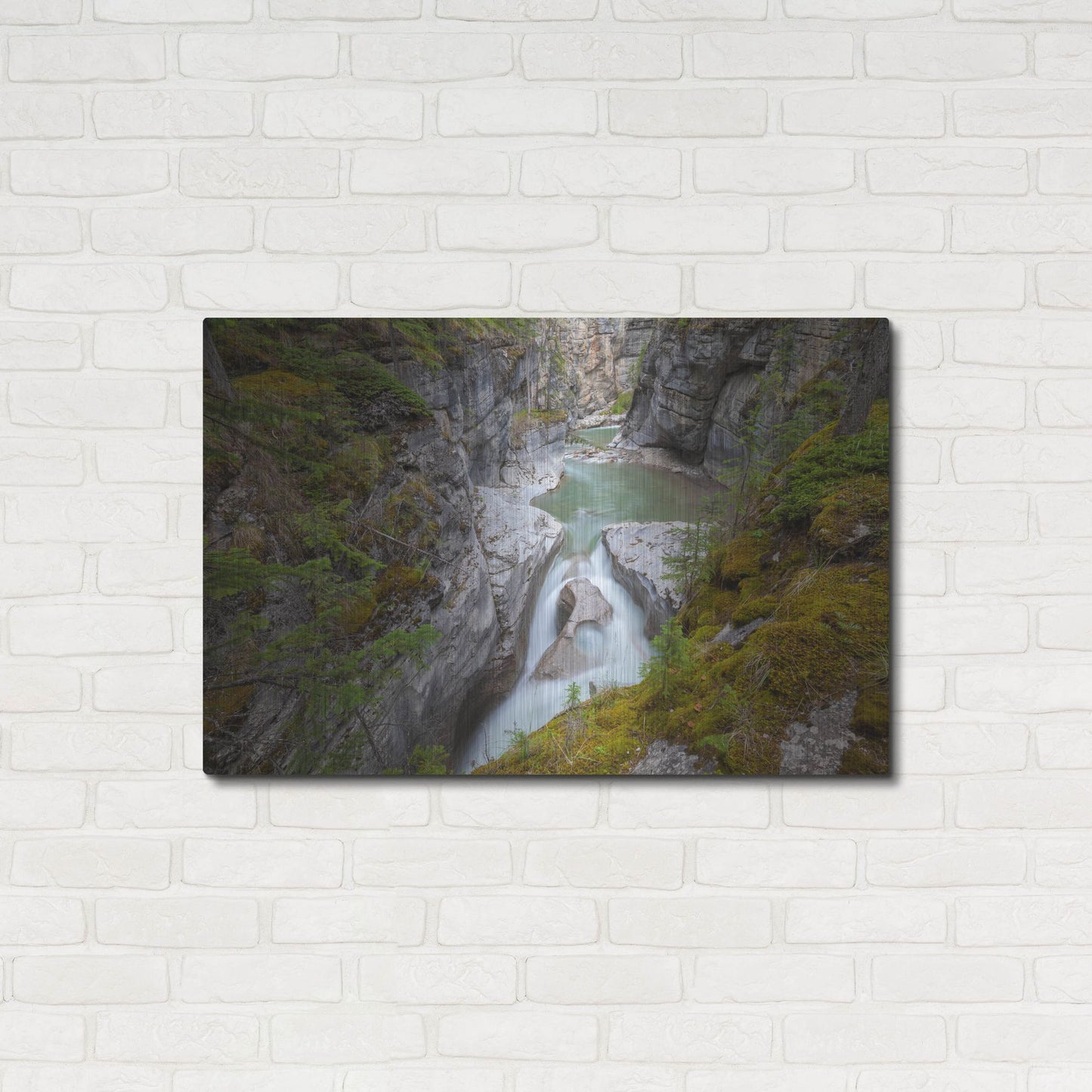 Luxe Metal Art 'Maligne Canyon 1' by Joe Reimer Photography, Metal Wall Art,36x24