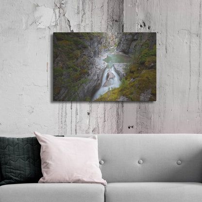 Luxe Metal Art 'Maligne Canyon 1' by Joe Reimer Photography, Metal Wall Art,36x24