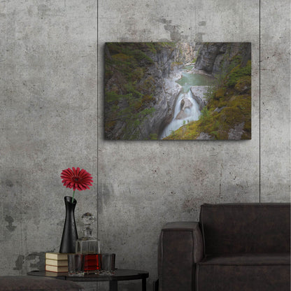 Luxe Metal Art 'Maligne Canyon 1' by Joe Reimer Photography, Metal Wall Art,36x24