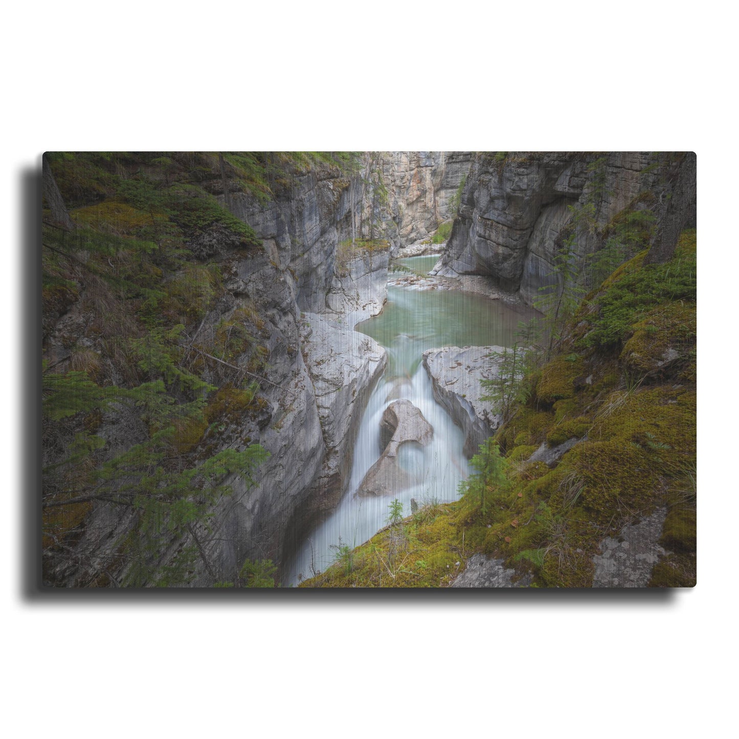 Luxe Metal Art 'Maligne Canyon 1' by Joe Reimer Photography, Metal Wall Art