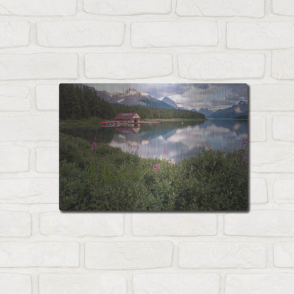 Luxe Metal Art 'Maligne Lake 1' by Joe Reimer Photography, Metal Wall Art,16x12
