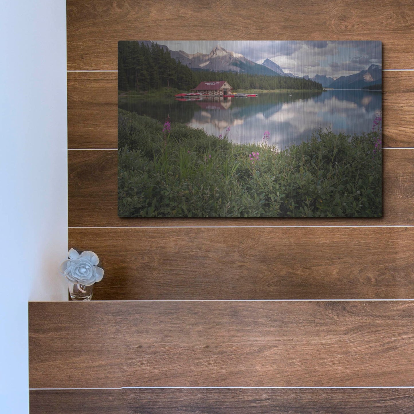 Luxe Metal Art 'Maligne Lake 1' by Joe Reimer Photography, Metal Wall Art,16x12