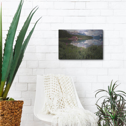 Luxe Metal Art 'Maligne Lake 1' by Joe Reimer Photography, Metal Wall Art,16x12