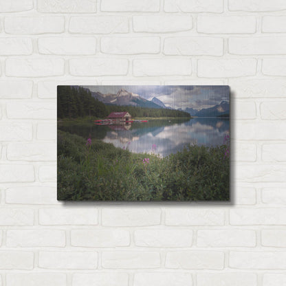 Luxe Metal Art 'Maligne Lake 1' by Joe Reimer Photography, Metal Wall Art,24x16