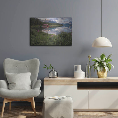 Luxe Metal Art 'Maligne Lake 1' by Joe Reimer Photography, Metal Wall Art,24x16