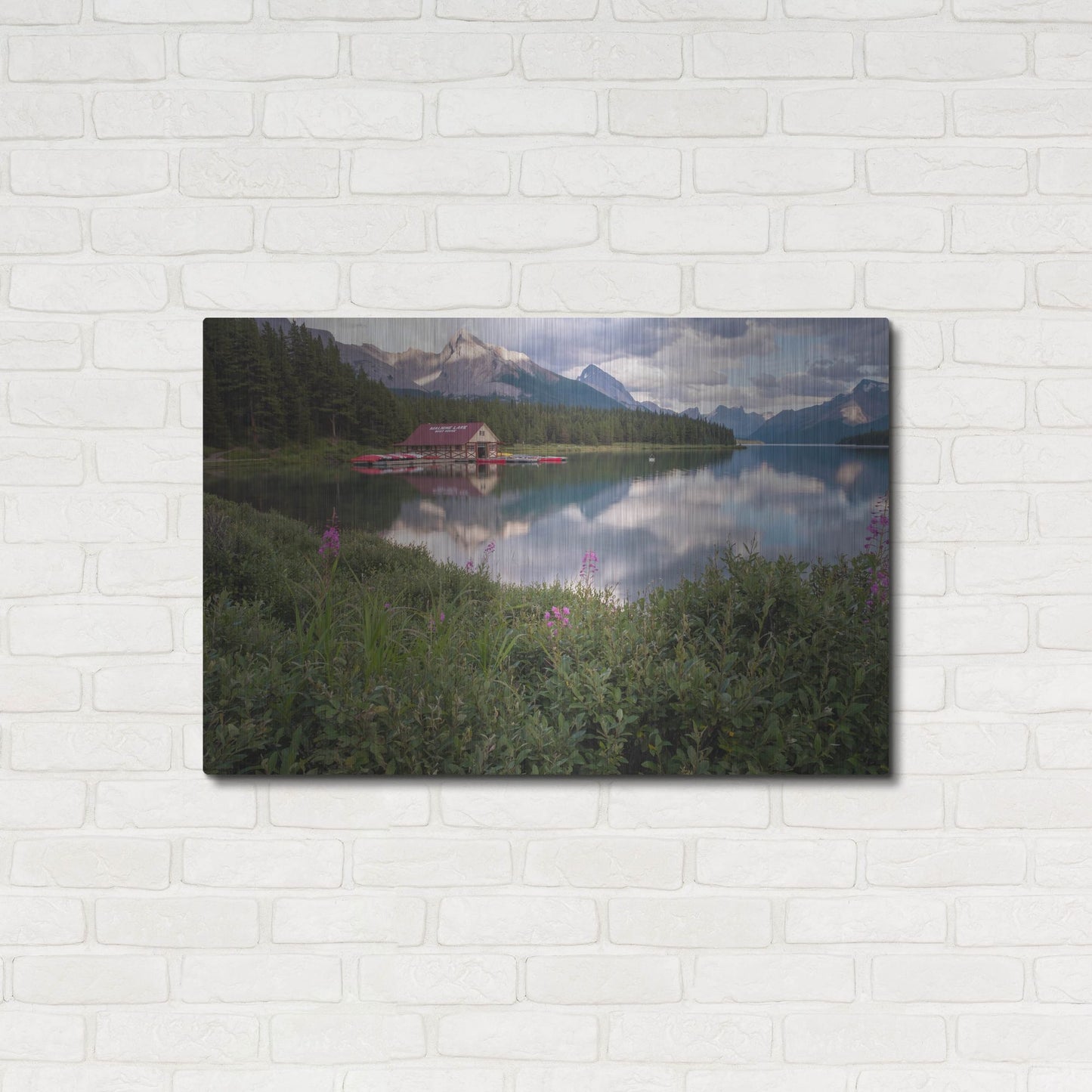 Luxe Metal Art 'Maligne Lake 1' by Joe Reimer Photography, Metal Wall Art,36x24