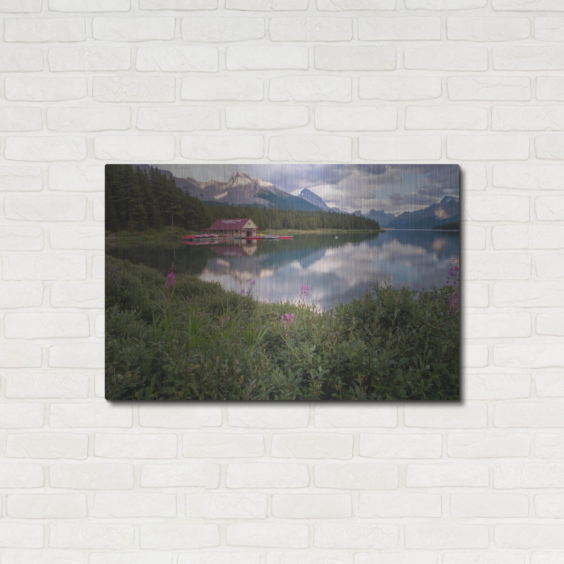 Luxe Metal Art 'Maligne Lake 1' by Joe Reimer Photography, Metal Wall Art,36x24