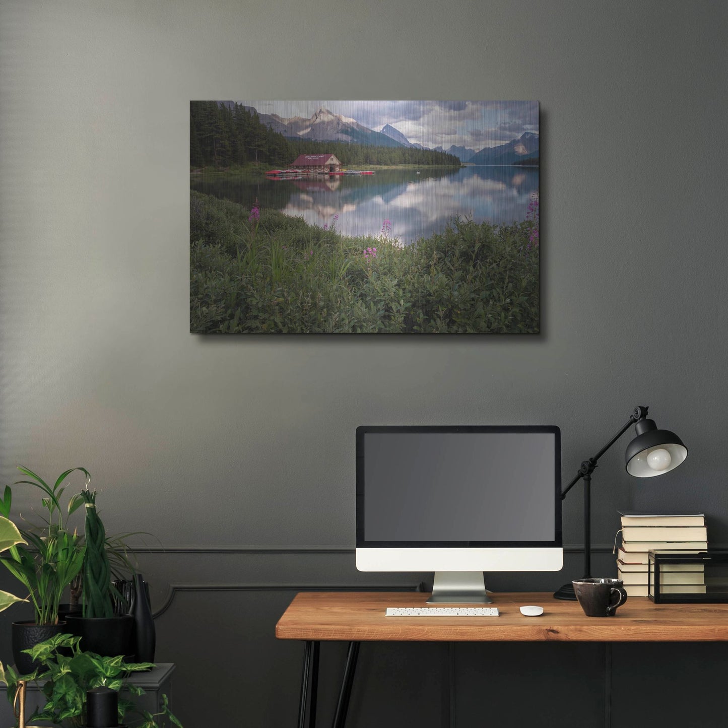 Luxe Metal Art 'Maligne Lake 1' by Joe Reimer Photography, Metal Wall Art,36x24