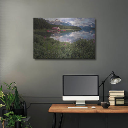 Luxe Metal Art 'Maligne Lake 1' by Joe Reimer Photography, Metal Wall Art,36x24