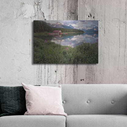 Luxe Metal Art 'Maligne Lake 1' by Joe Reimer Photography, Metal Wall Art,36x24