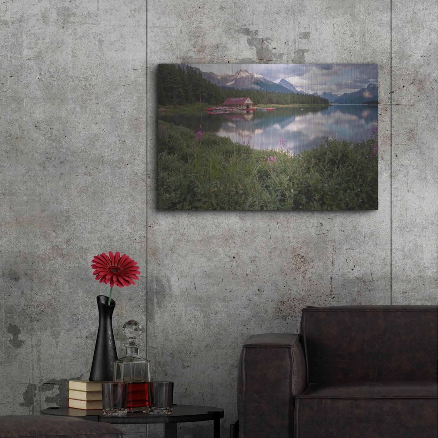 Luxe Metal Art 'Maligne Lake 1' by Joe Reimer Photography, Metal Wall Art,36x24