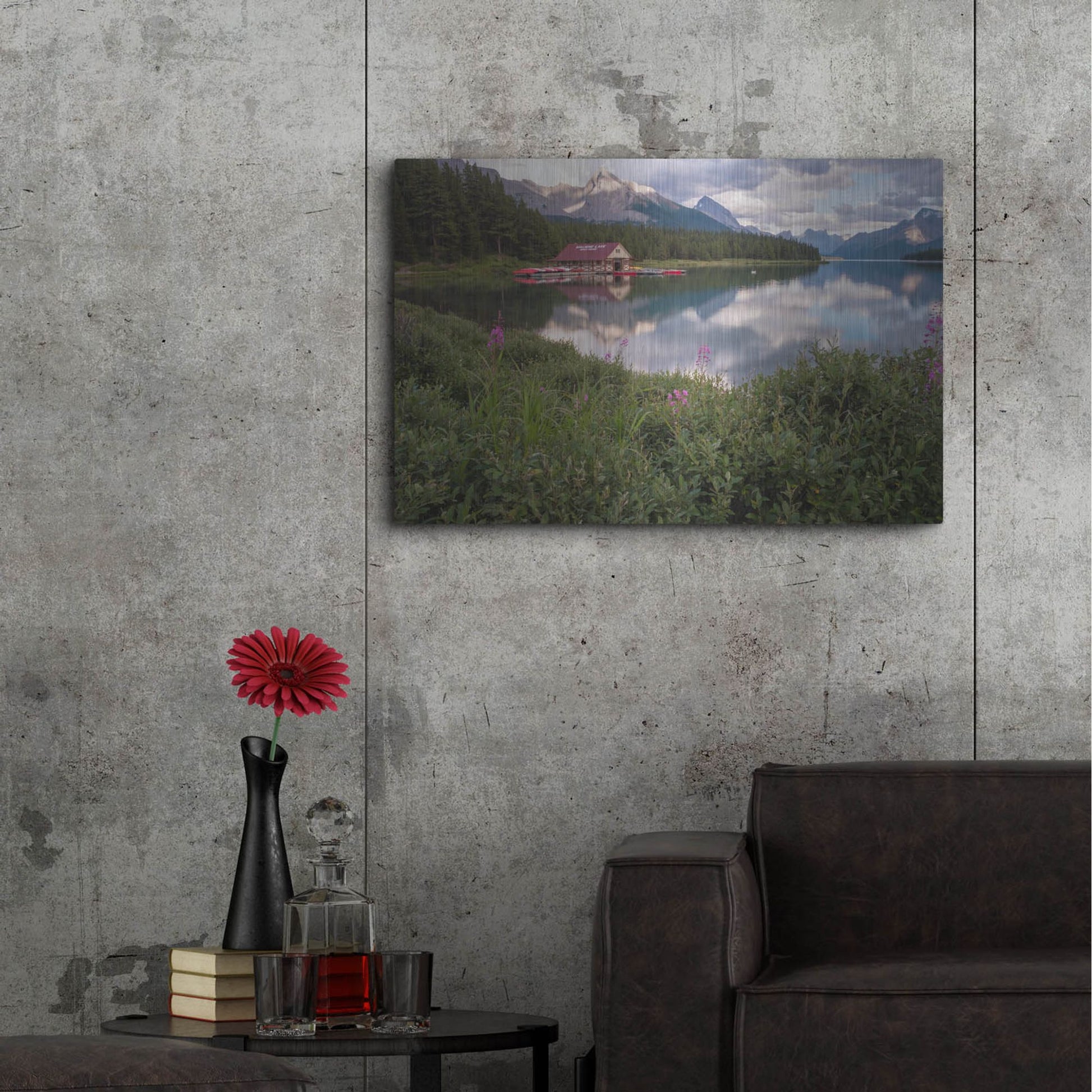 Luxe Metal Art 'Maligne Lake 1' by Joe Reimer Photography, Metal Wall Art,36x24